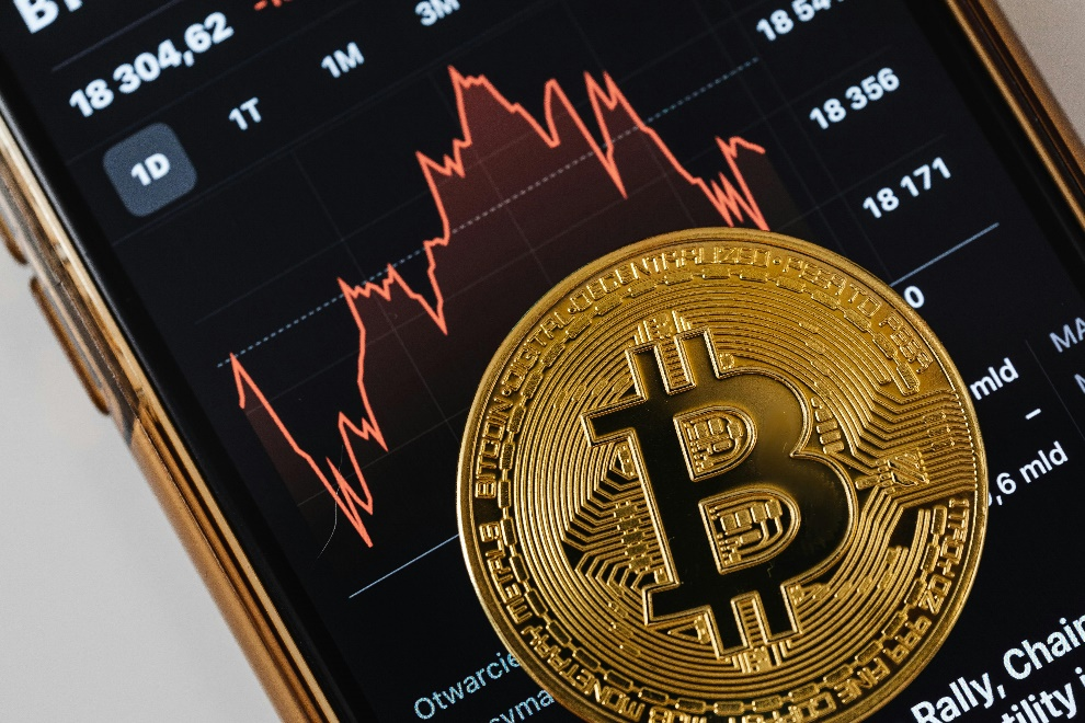 Cryptocurrency on a smartphone screen